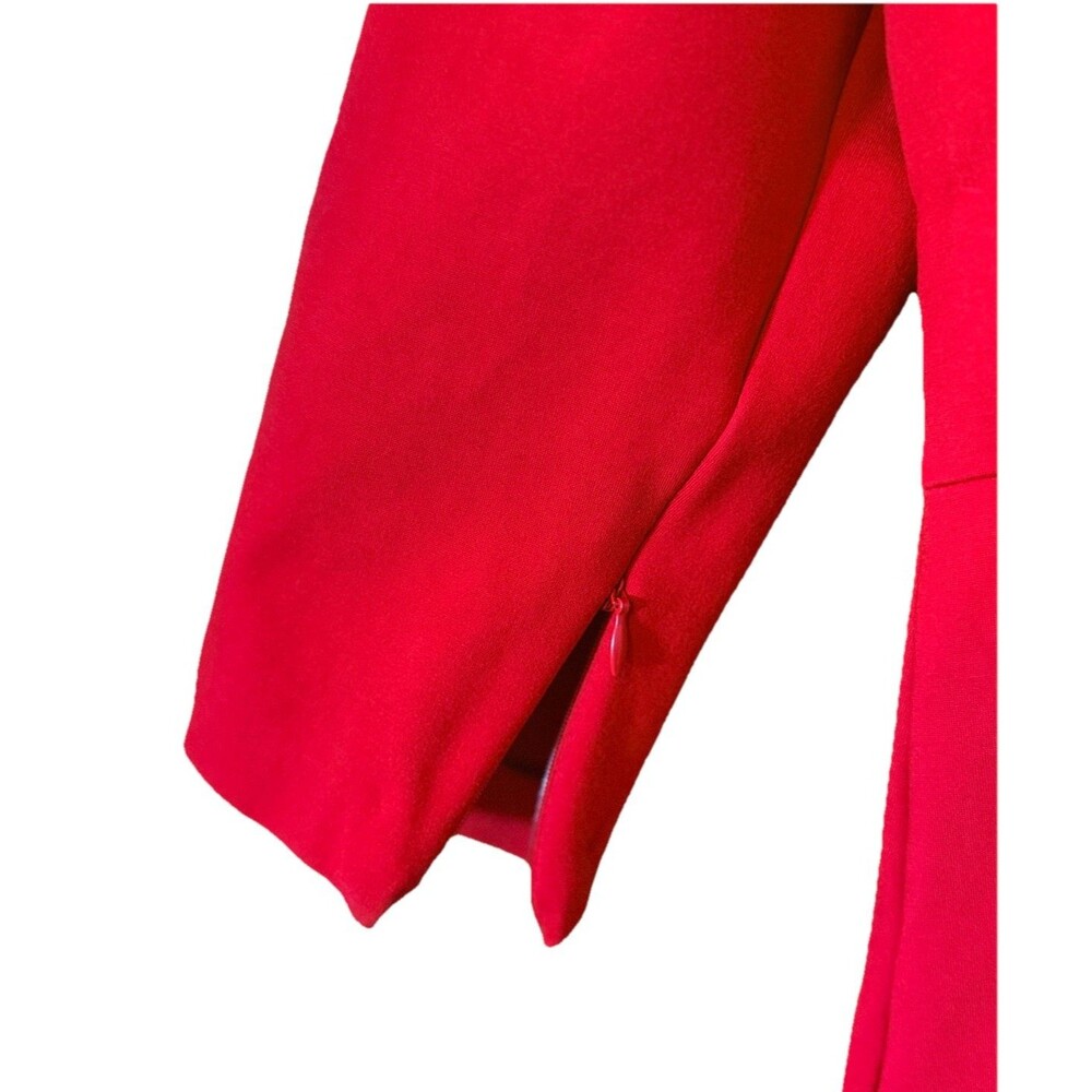 SPANX The Perfect A-Line Dress True Red Size L Workwear Premium Ponte Pockets - Picture 6 of 11